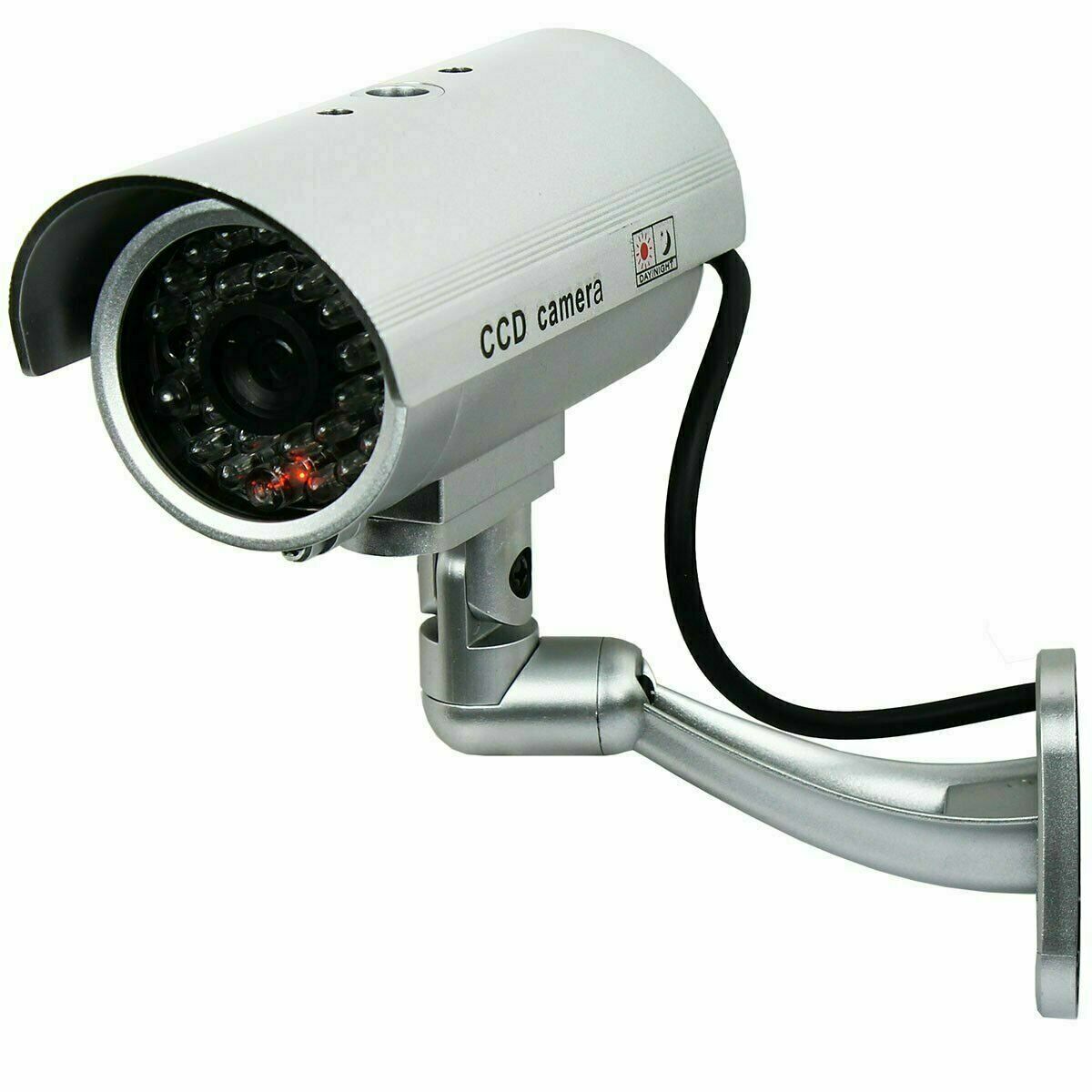 3 Pack IR Bullet Fake Dummy Surveillance Security Camera CCTV & Record Light