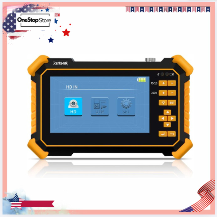 4.3 Inch CCTV Camera Tester 4K 8MP TVI CVI AHD CVBS PTZ RS485 Monitor