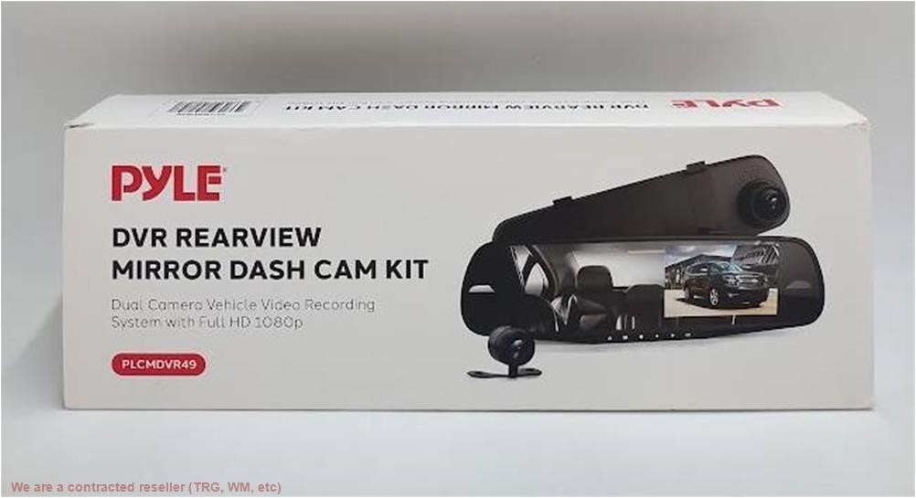 Pyle PLCMDVR49 4.3 Inch Display Dash Cam Dual Camera Vehicle Recording System…
