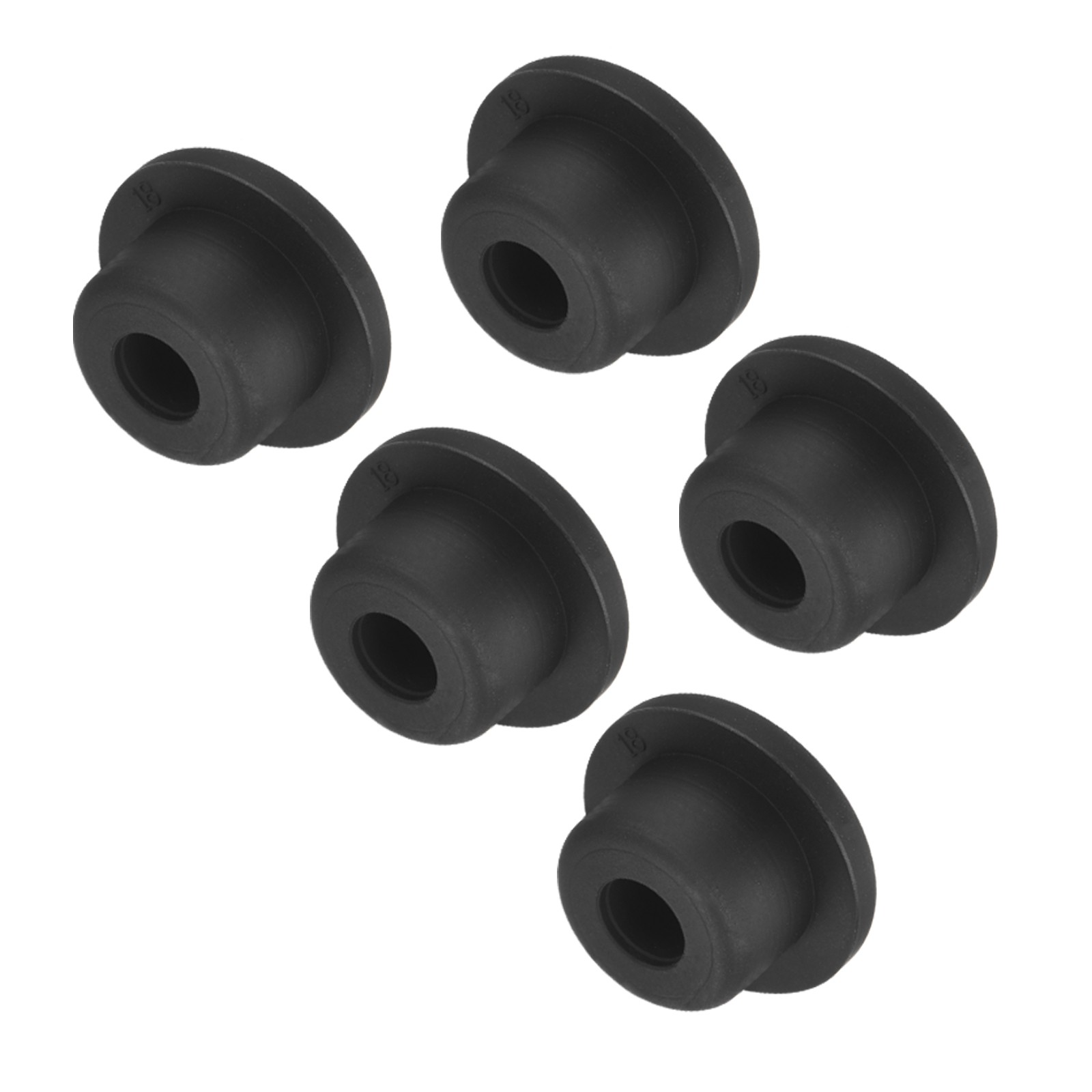 High Temp Silicone Plug t Shaped Silicon Stopper Black 26x14x4mm 5pcs