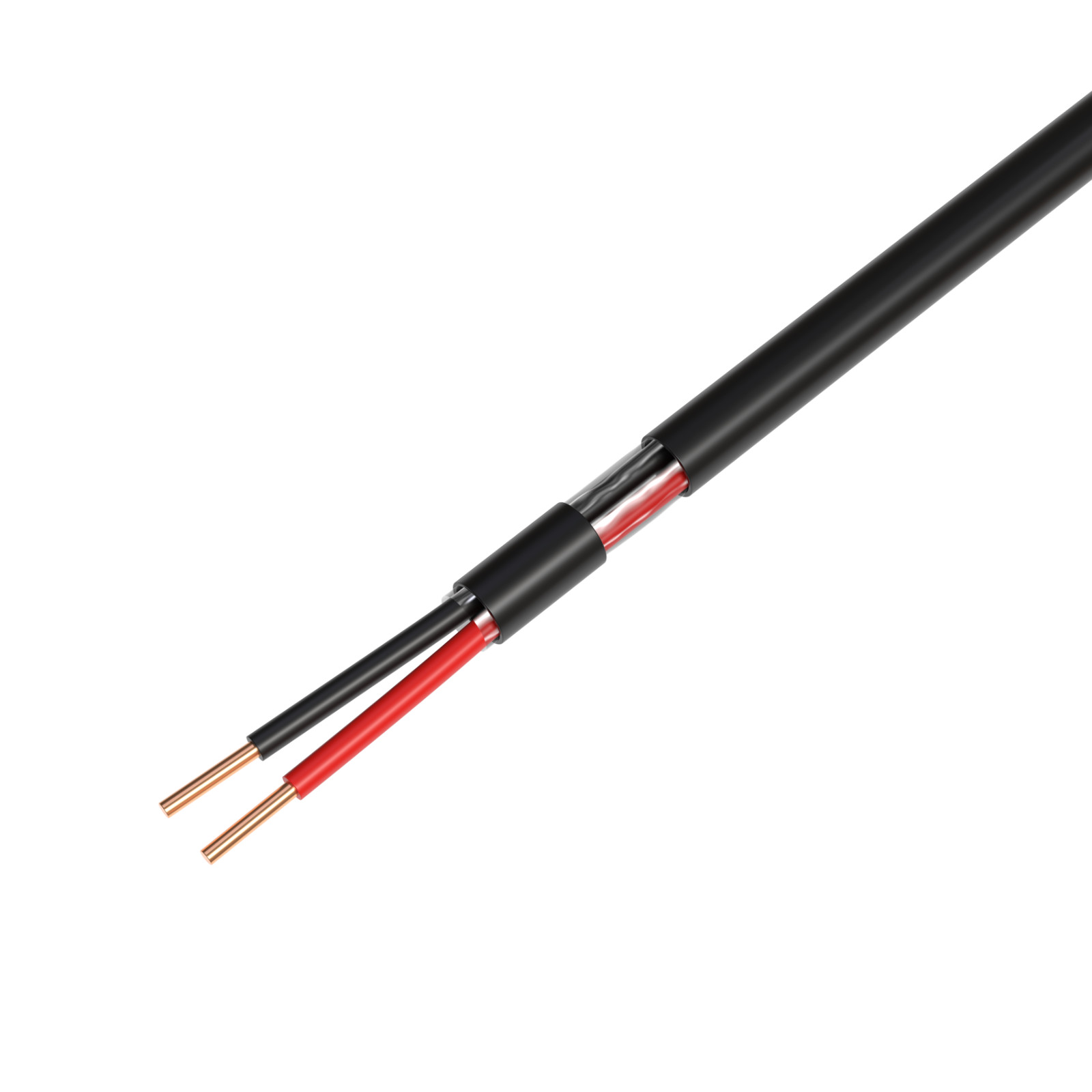 500FT Outdoor Alarm Security Cable 22AWG 22/2 SOLID CCA Direct Burial Bulk Wire