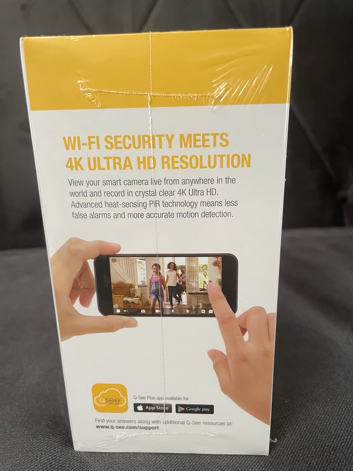  Q-SEE 4K UHD Smart Home Wi-Fi(R) Cube Camera  Free Ship MSRP $125 QCW4K1MCW  
