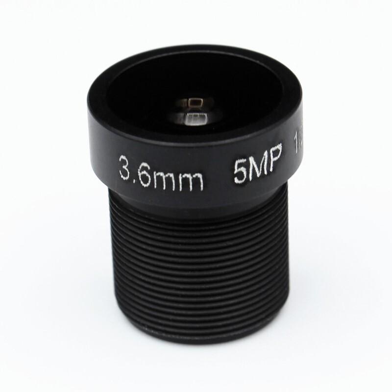 10pcs 3.6mm 5mp CCTV Lens Fixed Iris wide angle IR Board for Security IP Camera