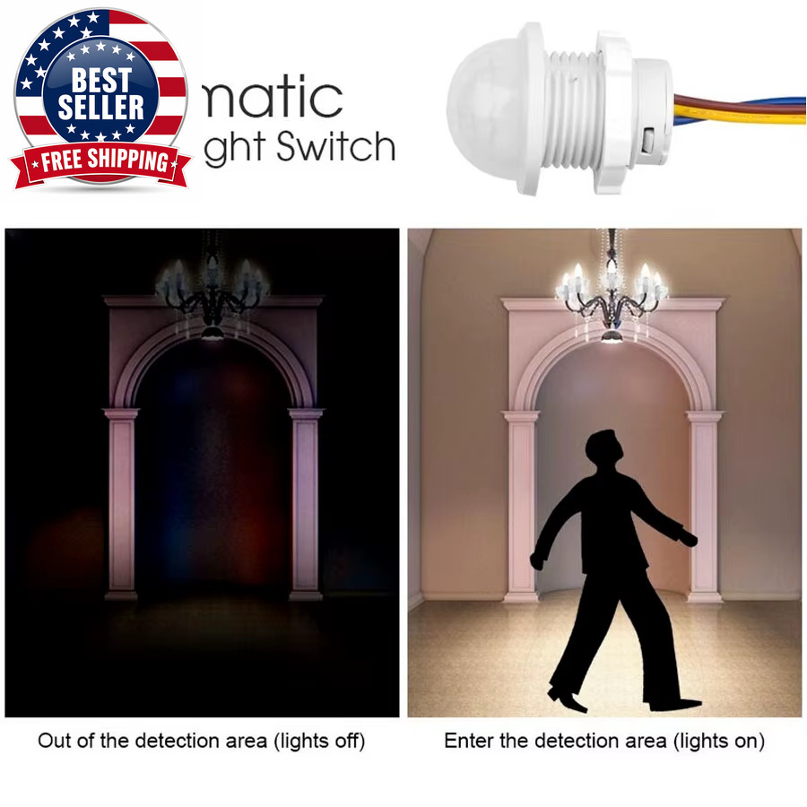 AC110V 220V Mini Motion Sensor Pir Infrared Motion Sensor Smart Switch Sensor Sm