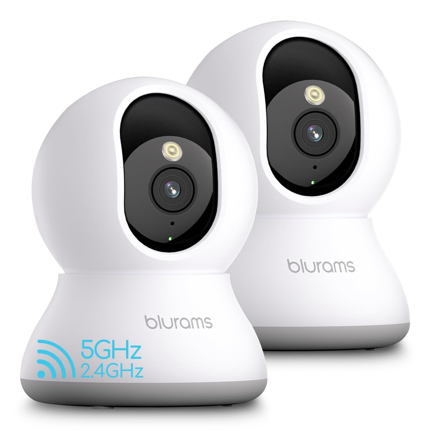 blurams 5G Cameras for Home Security, 2K Pet Camera with Grey – 2.4GHz/5GHz