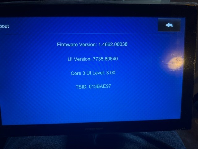 Crestron TS-1542-TILT-B-S 15.6 inch HD Tabletop Touch Screen