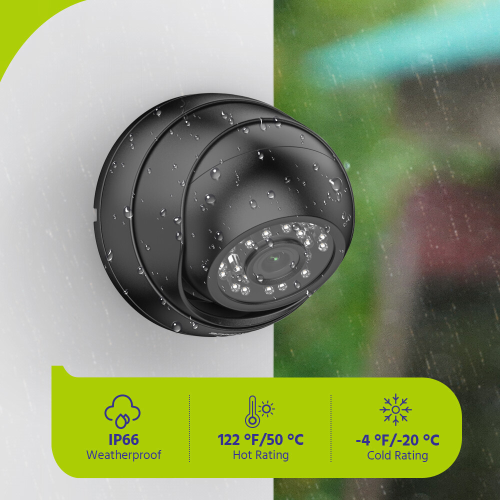 SANNCE Outdoor Dome CCTV Security Camera IR Night Vision 900TVL 3.6mm In/outdoor