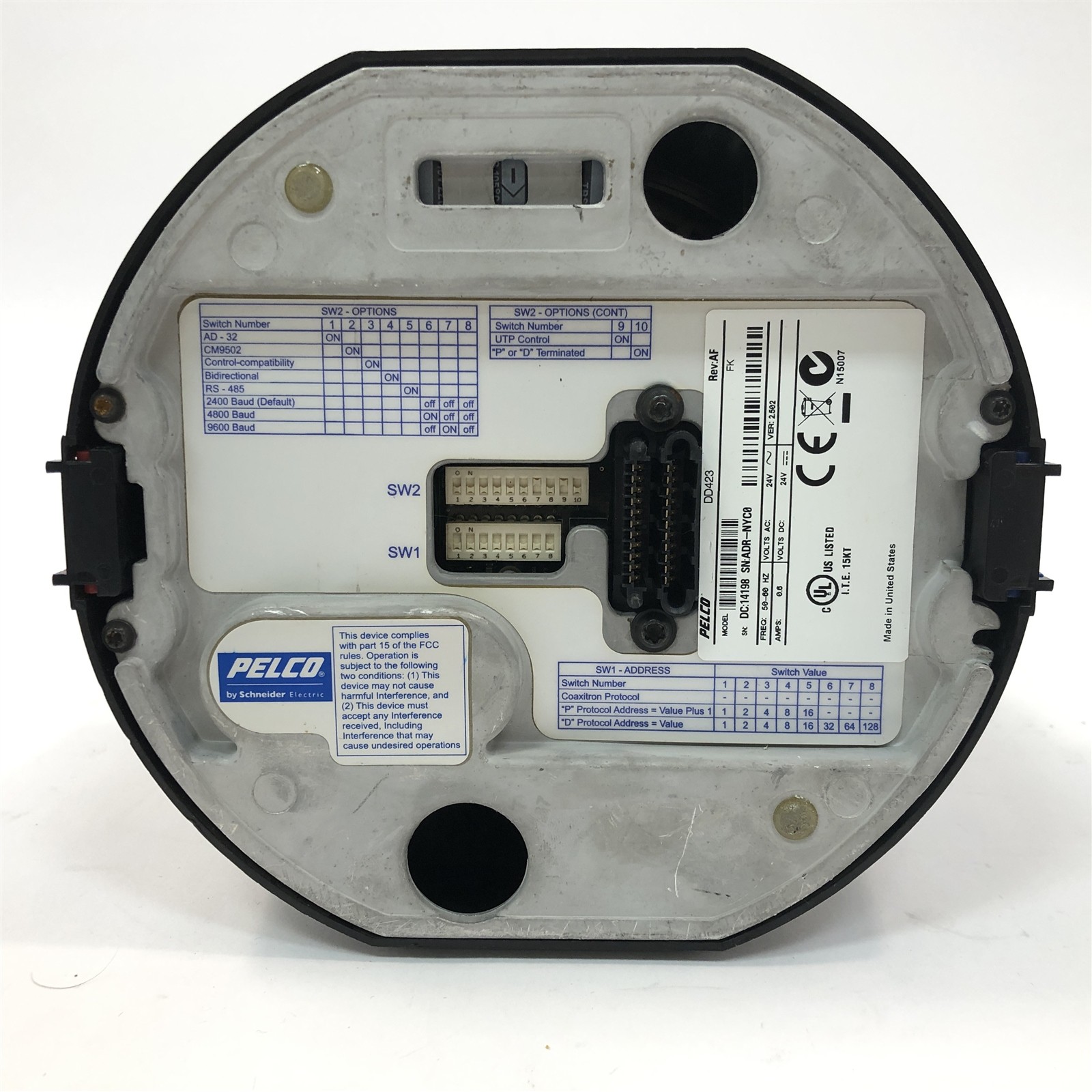 Pelco Spectra IV DD423 Color PTZ Dome Day/Night Camera 23X Optical 12X Digital