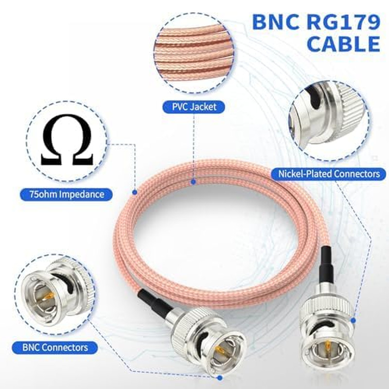 3G/HD SDI Cable BNC Cable(30Cm 75 Ohm) for Cameras and Video Equipment