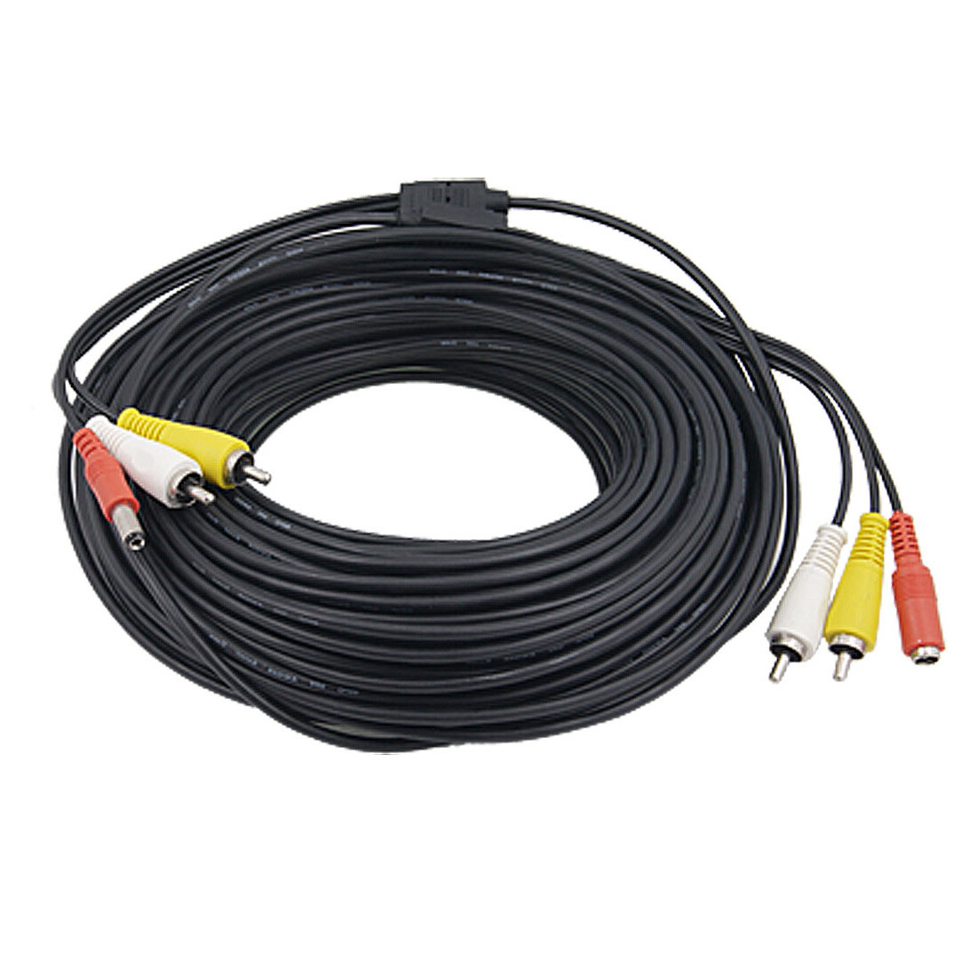 RCA Male to Male Audio Video Power Cable for CCTV Security Camera 15Meters