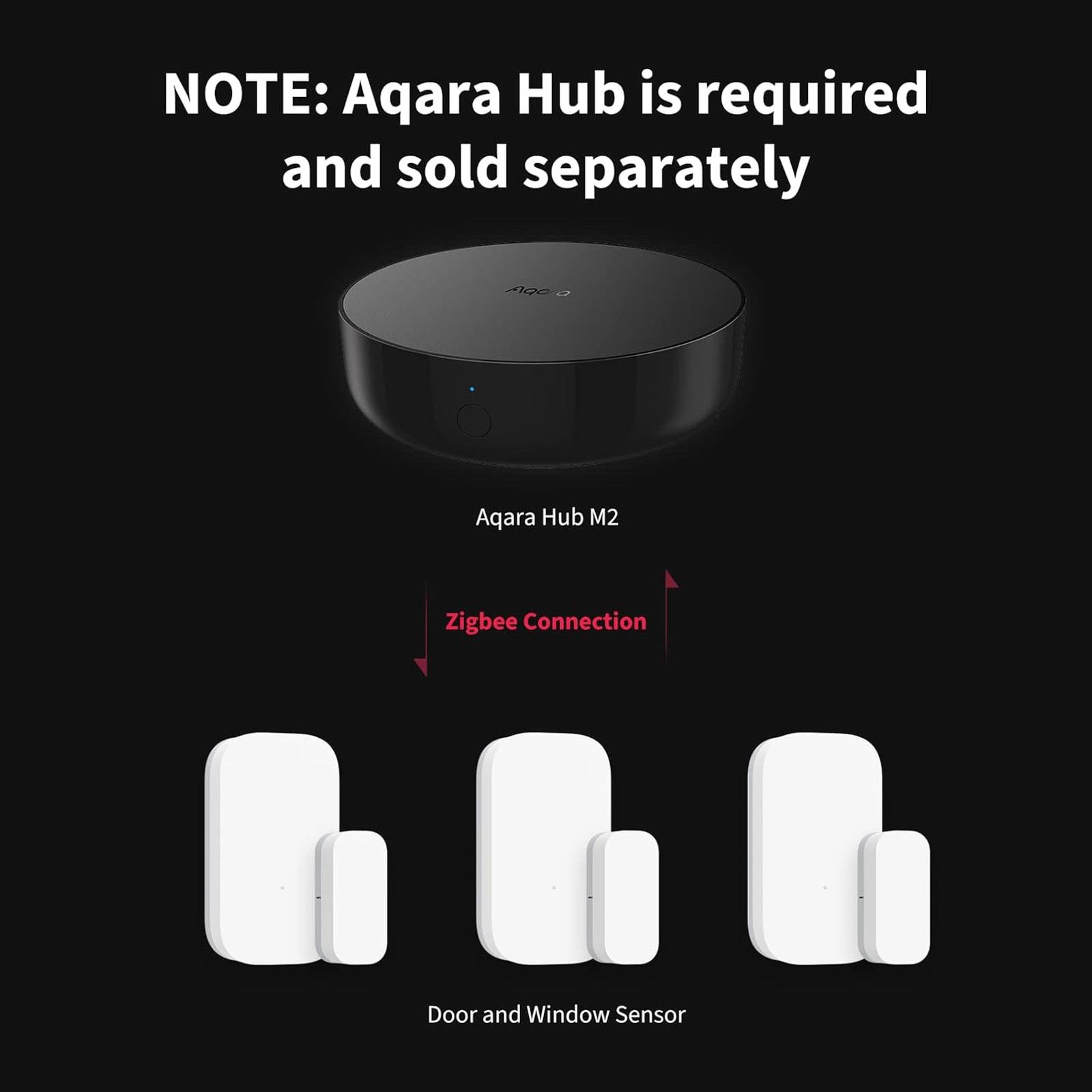 Aqara Zigbee Door Window Sensor 3 Pack Wireless Mini Contact Home Automation