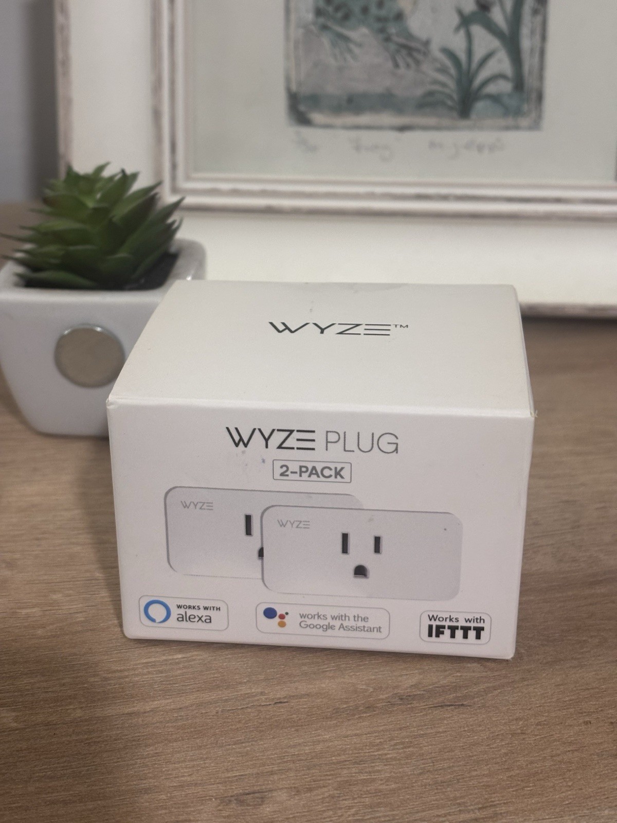 NEW Wyze Plug WLPP1 Smart Home Wi-Fi Outlet – 2 Pack – White – Sealed
