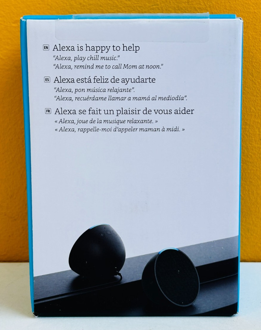 Amazon Alexa Echo Pop (C2H4R9) Blue, 2.4 & 5 GHz, EERO, Wireless Speaker. New!