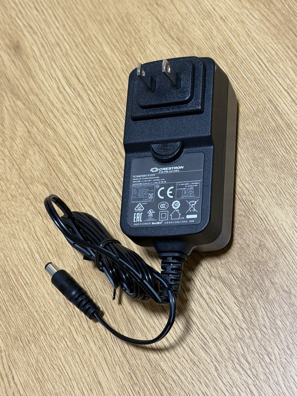 Original Crestron AC Adapter NBS30D240125D5 30W PW-2412WU 24V 1.25A Charger