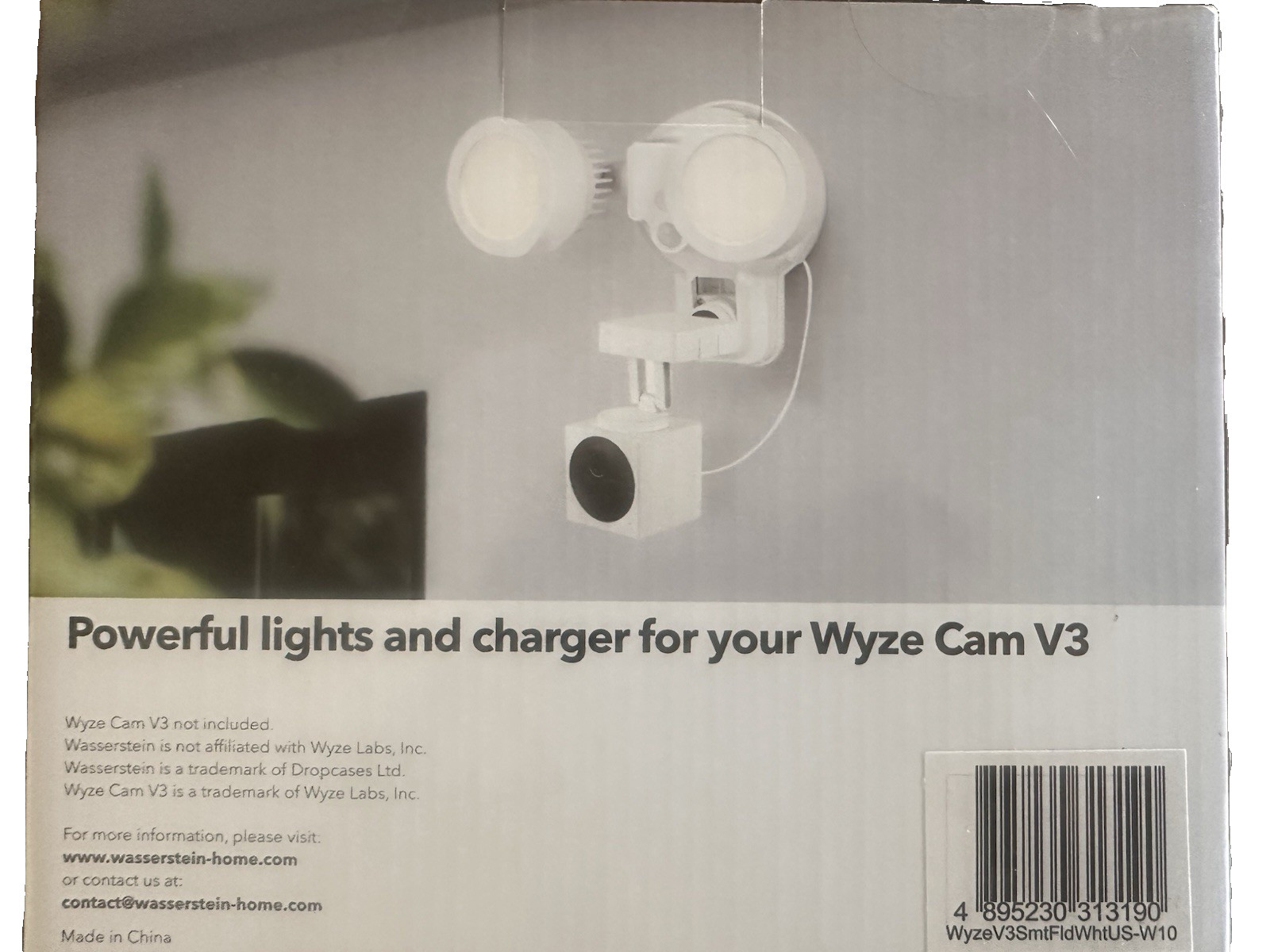 3-in-1 SmartCam Floodlight Charger Mount for SimpliSafe Noorio B210 Wyze