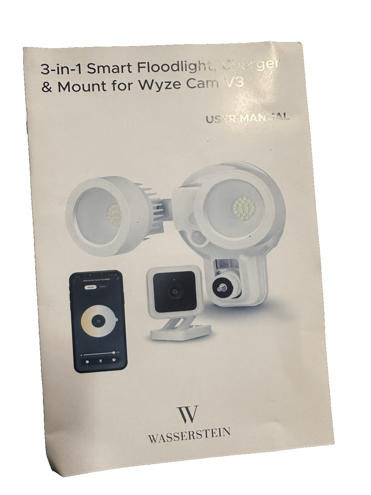 3-in-1 SmartCam Floodlight Charger Mount for SimpliSafe Noorio B210 Wyze