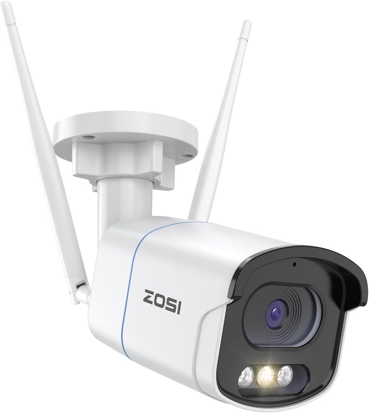 ZOSI 4MP 2.5K Add-On Security WiFi IP Wireless Only Work NVR Camera 2-Way Audio