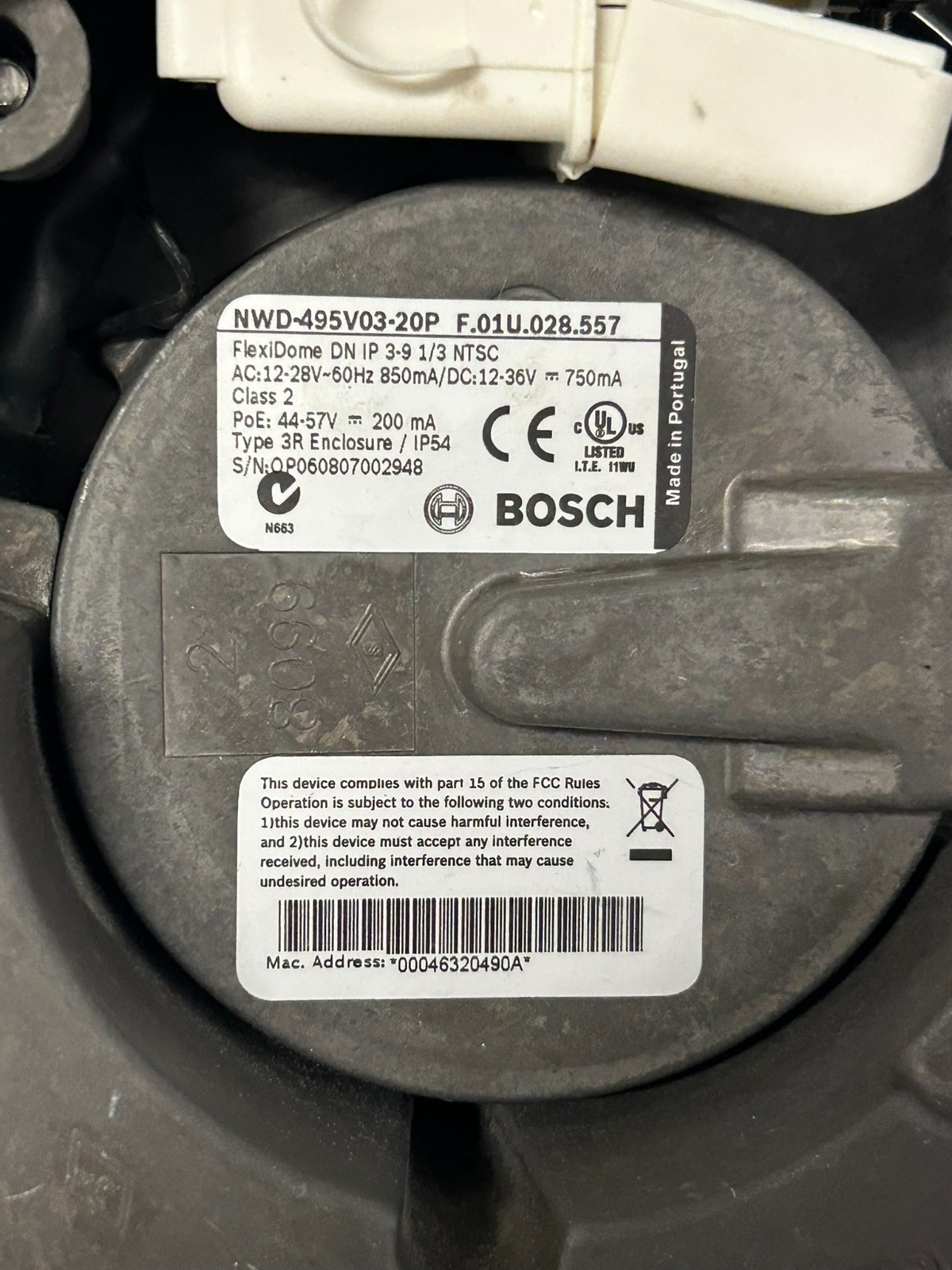 Bosch NWD-495V03-20P Day/Night IP Security Color IP/POE Camera