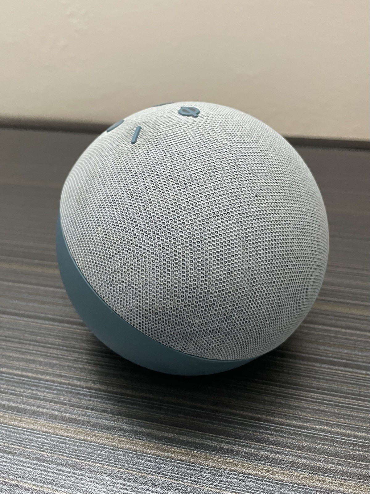 Amazon Echo Dot B7W644 Blue Gray 4th Generation Wireless Bluetooth Speaker -Read