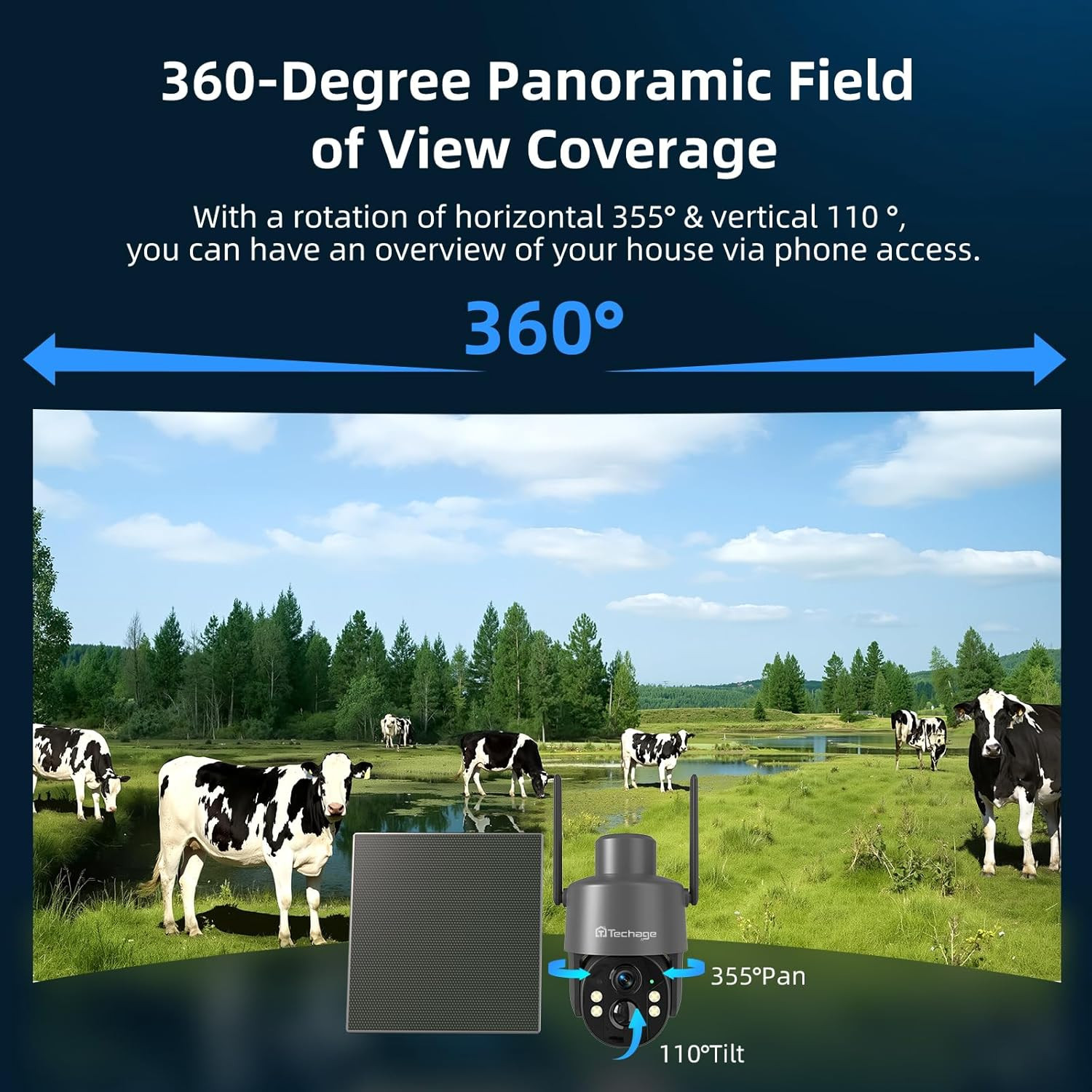 2.5K 4G Camara De Seguridad Sin Wifi Con Panel Solar Audio Para Casas Exteriores