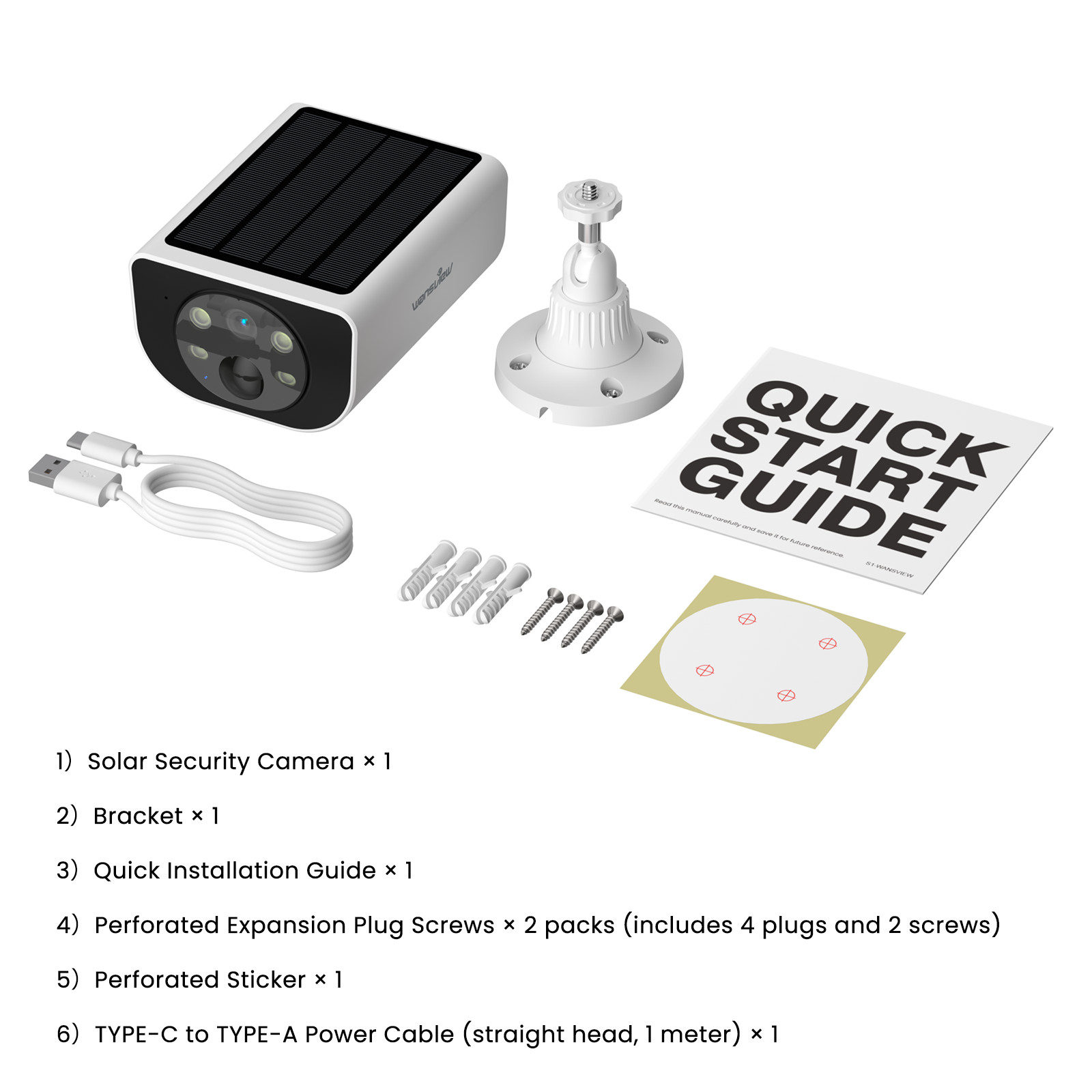 Wansview Solar Battery Powered Wireless Security Camera System Outdoor Home Wifi
