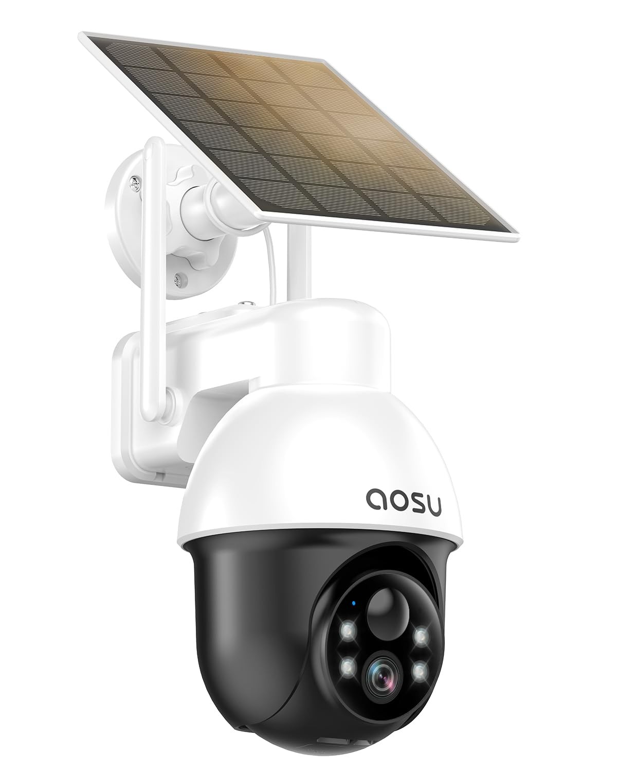 Solar Security Camera Wireless Outdoor with Panoramic PTZ, Human Auto Trackin…