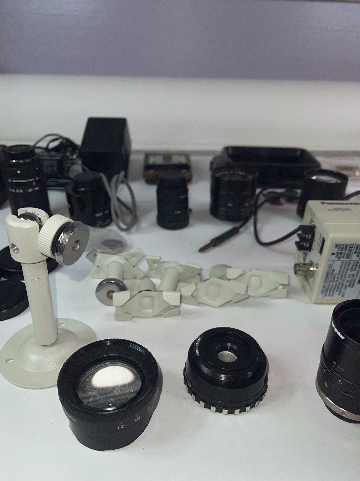 Large Lot CCTV Camera Lenses Panasonic Fujinon Parts UNTESTED AS-IS