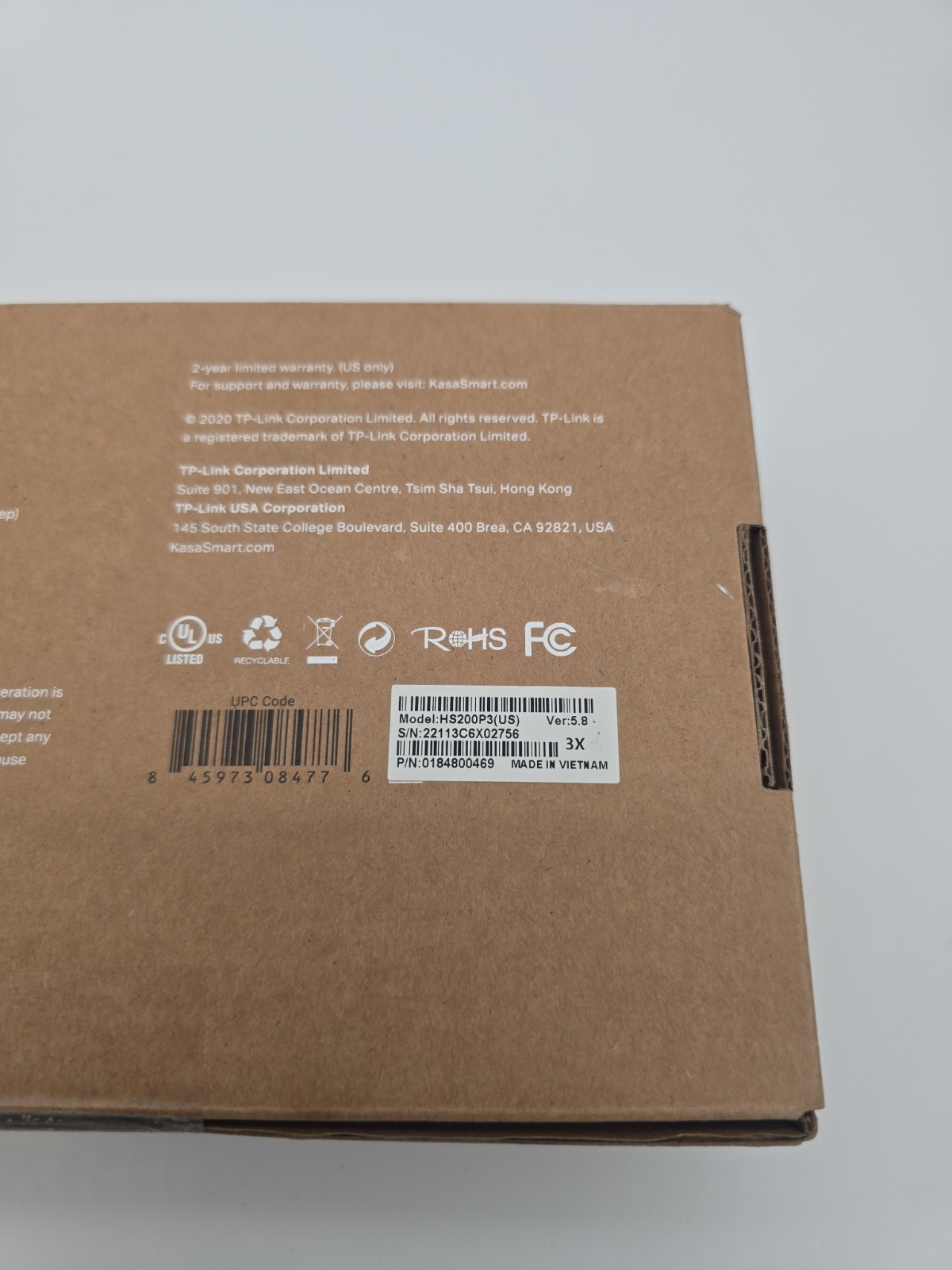 Tp-Link Kasa Smart Wi-Fi Light Switch Dimmer HS200P3 3 Pack NIB