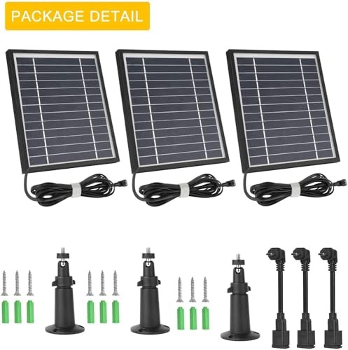 3 Pack Solar Panel Compatible with Blink Outdoor 4 (4th Gen)/Blink Outdoor
