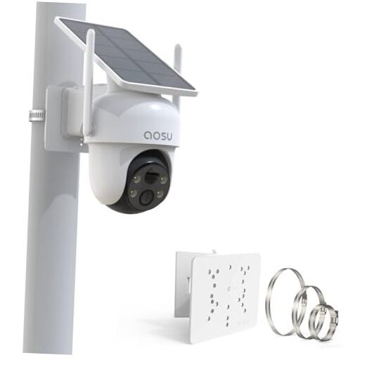Pole Mount for for AOSU D1 SE/Lite/Max,eufy Solocam S340/E30,Reolink White