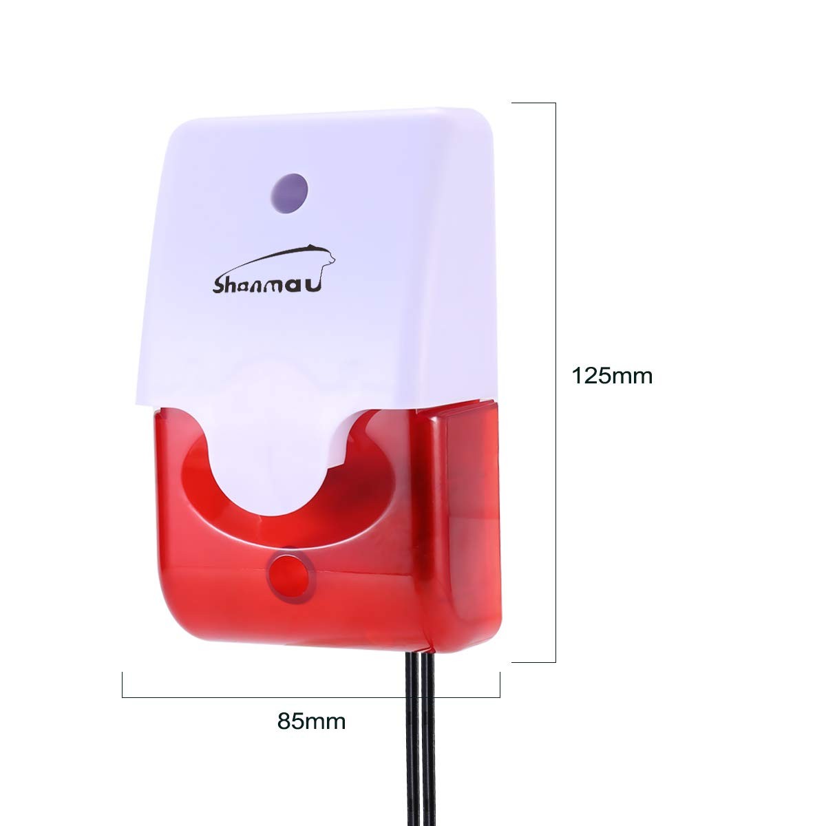 High / Low Water Level Sensor Detector Alarm 120 dB Red Strobe Siren, Adjusta…