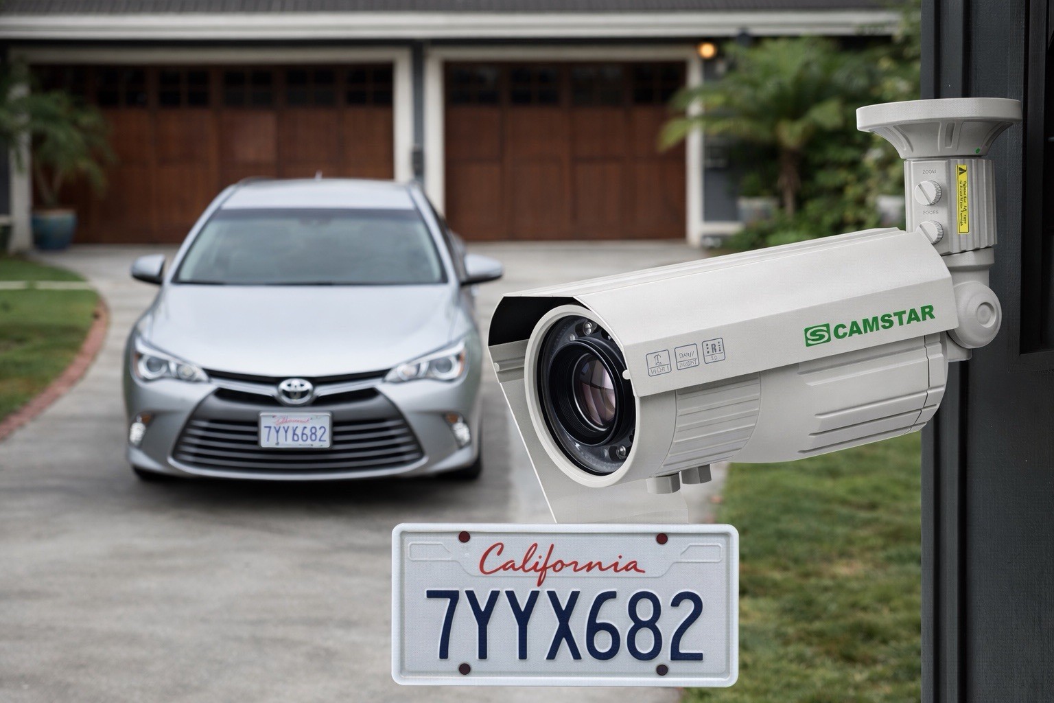 License Plate Capture CCTV Camera Camstar CAM-960IV8C IR 6-60mm NTSC DC12V