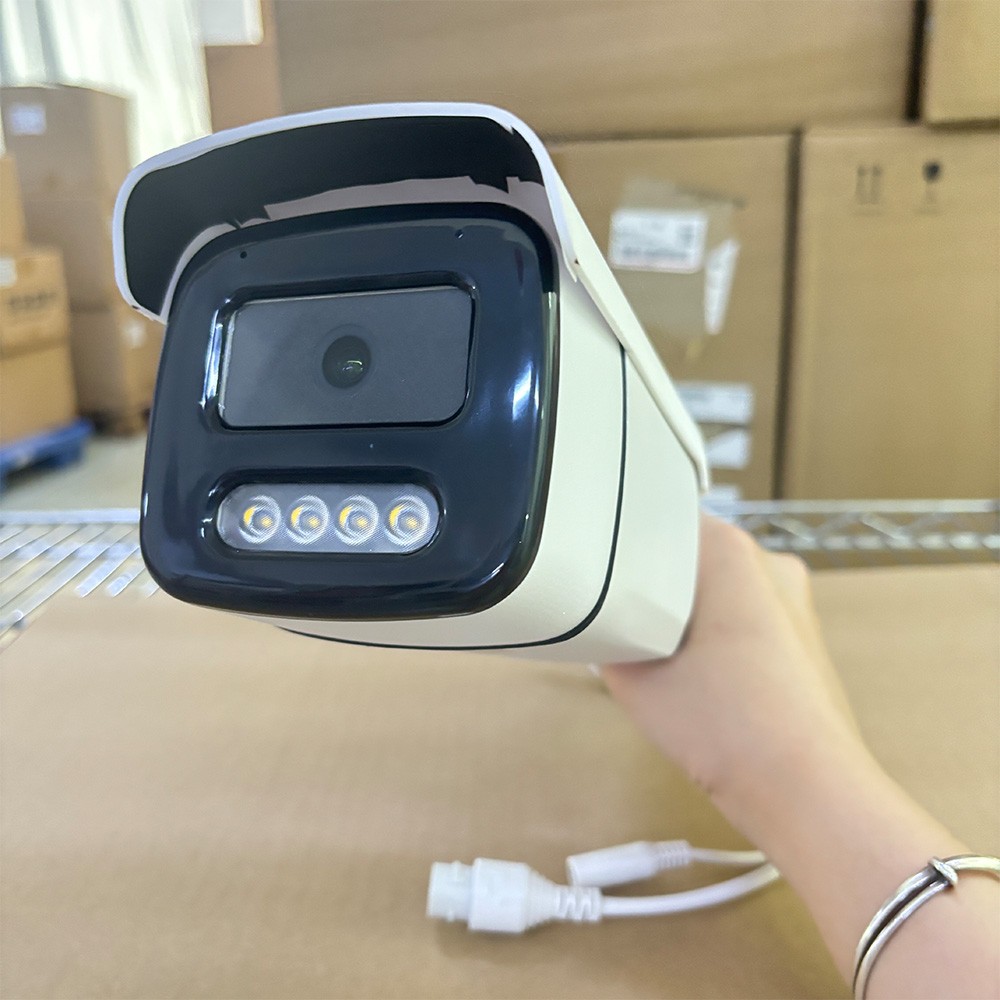 Vikylin 5MP Bullet IP Camera Full Color Mic CCTV POE Outdoor H.265+ IP66 3.6mm