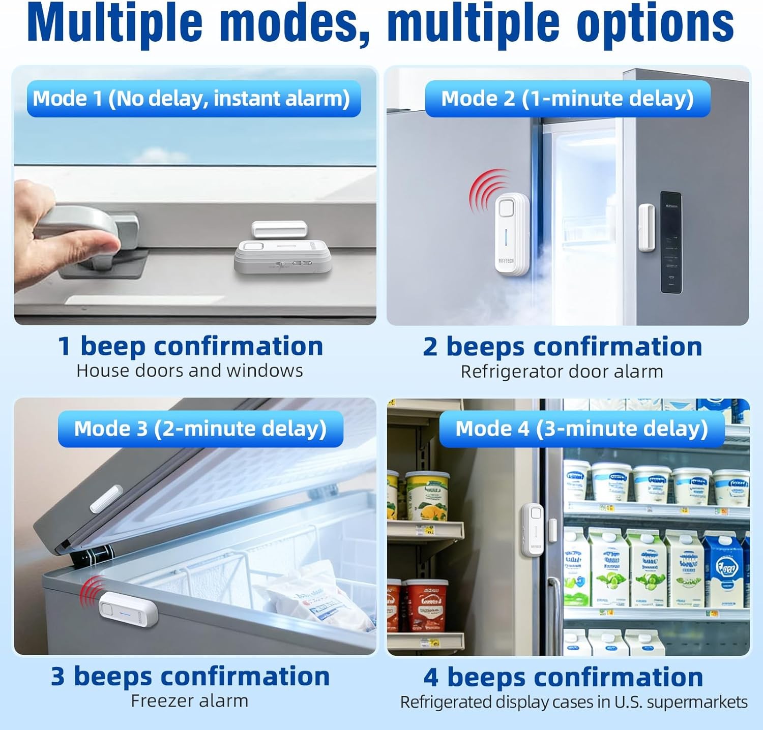 Fridge Door Alarm Adjustable Timer Alert