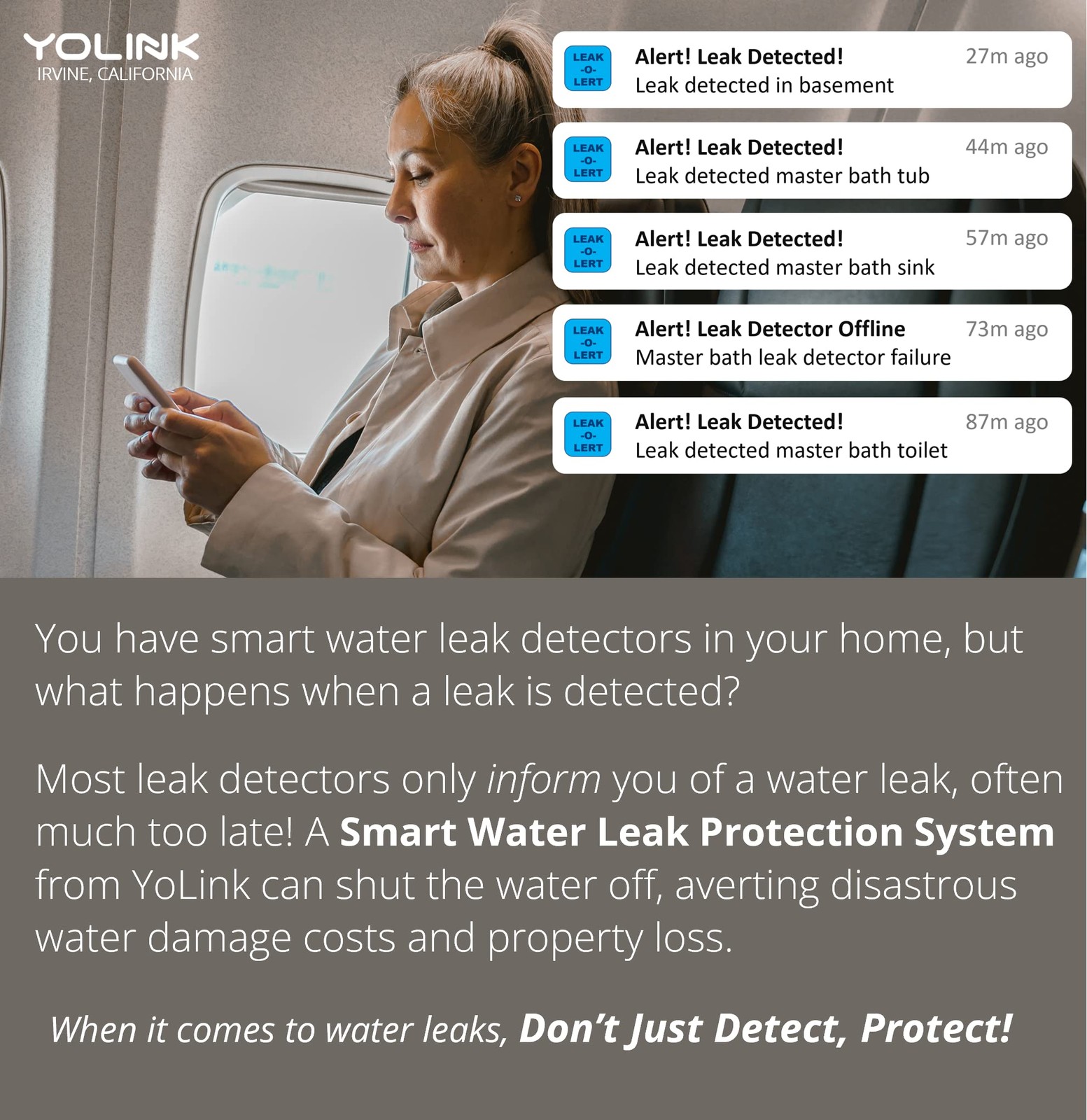 Smart Home Kit: Hub & Leak Sensors, SMS/Email Alerts, Alexa, IFTTT, 1/4 Mile …
