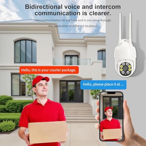 1080P Security Camera Outdoor Wired/Wireless Starlight Color Night Vision