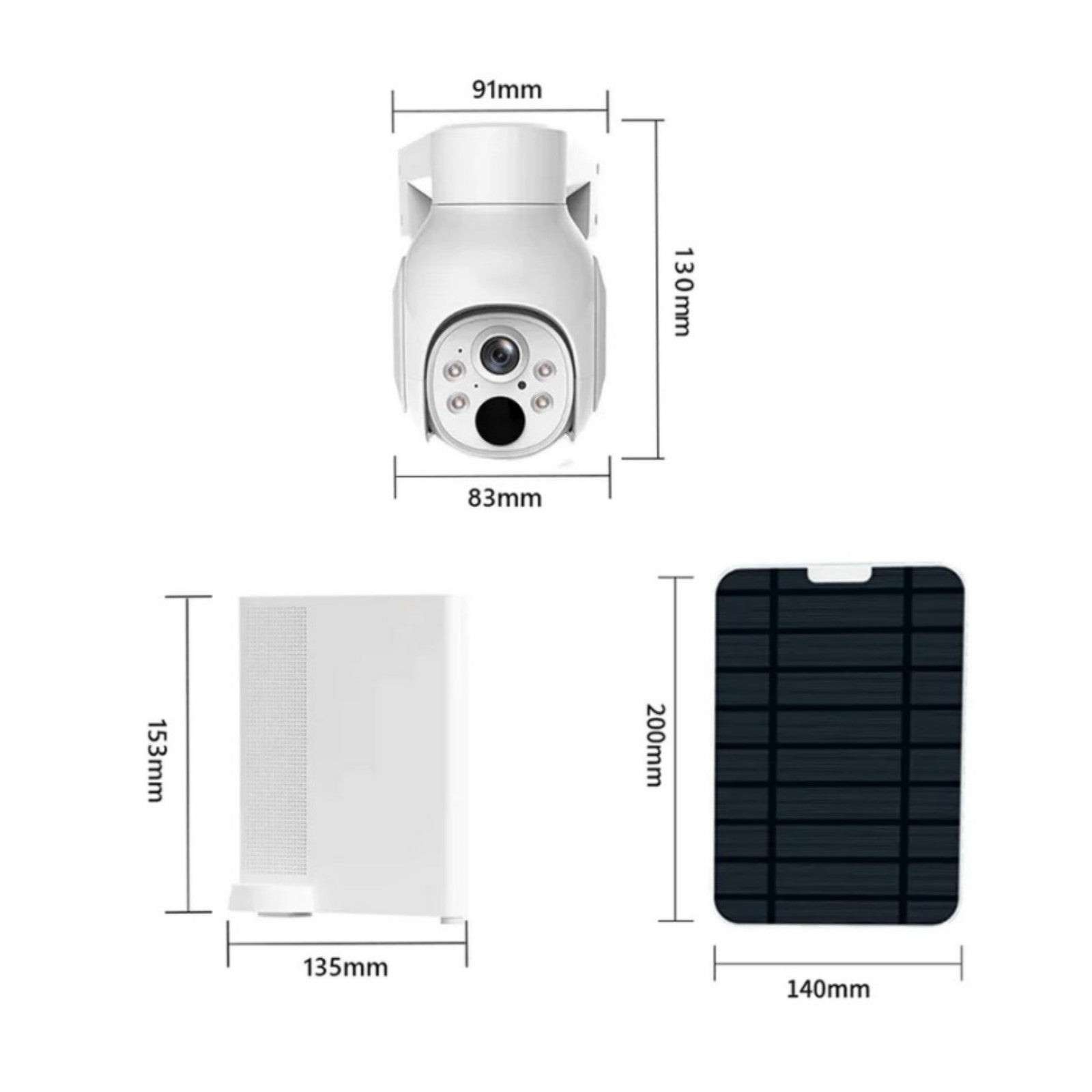 4MP Solar Battery Powered Security Camera System with 10CH WiFi NVR 2-Way Talk