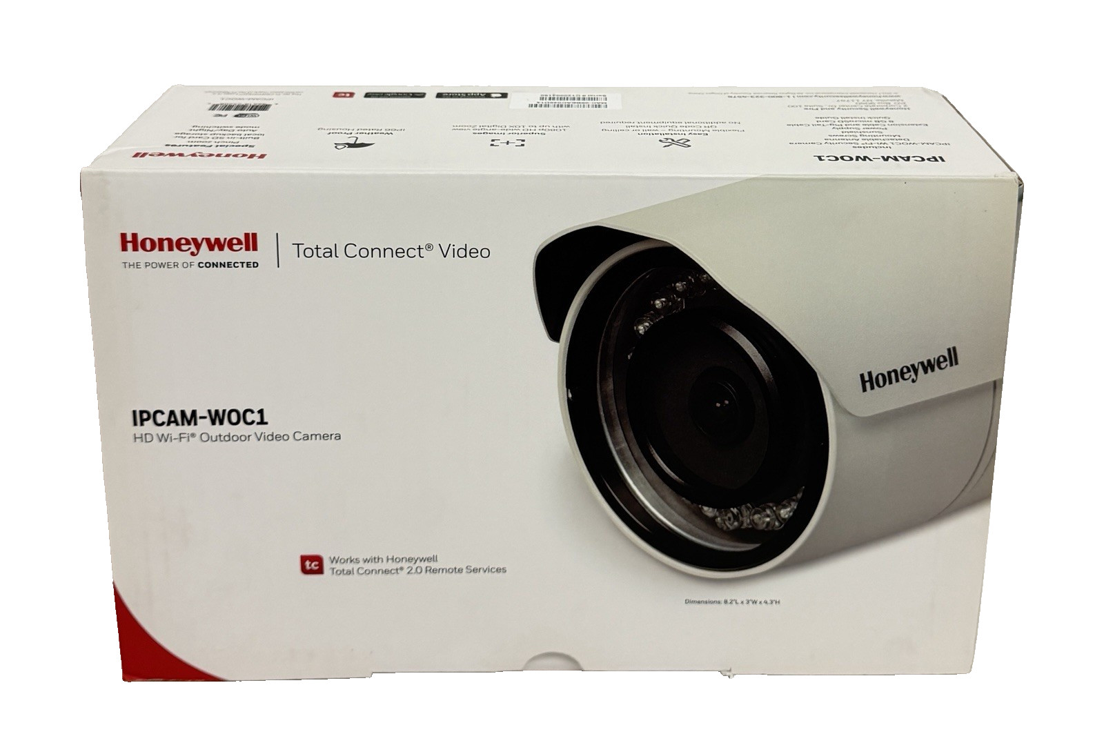 Honeywell IPCAM-WOC1 Wi-Fi Bullet Camera White Outdoor