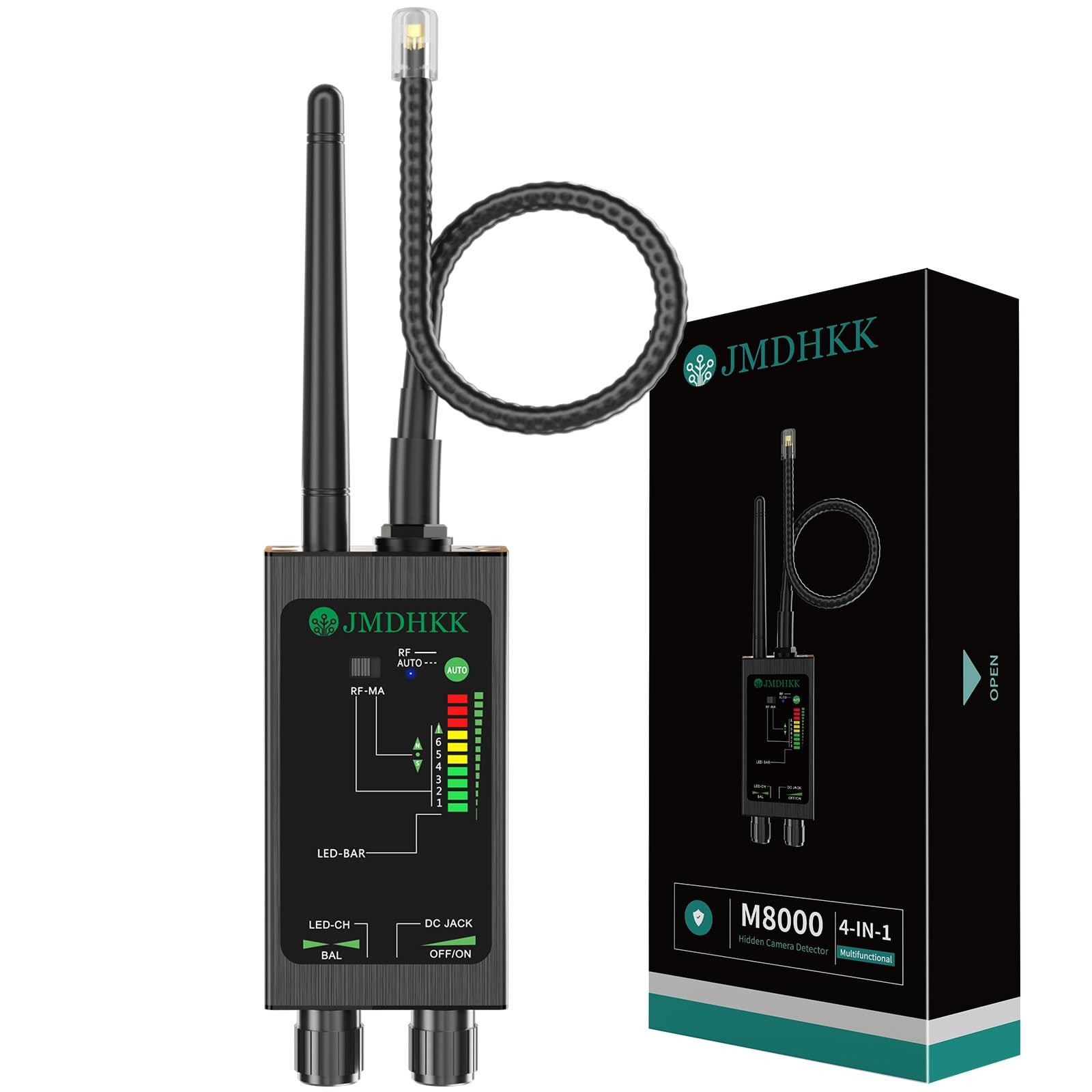 JMDHKK M8000 Hidden Camera Detector, 1 Count (Pack of 1), Black