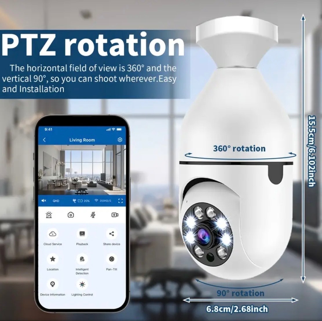 2- 3MP Huntvision AI Intelligent Wifi Cameras W/Instant Alert, Real Time Monitor