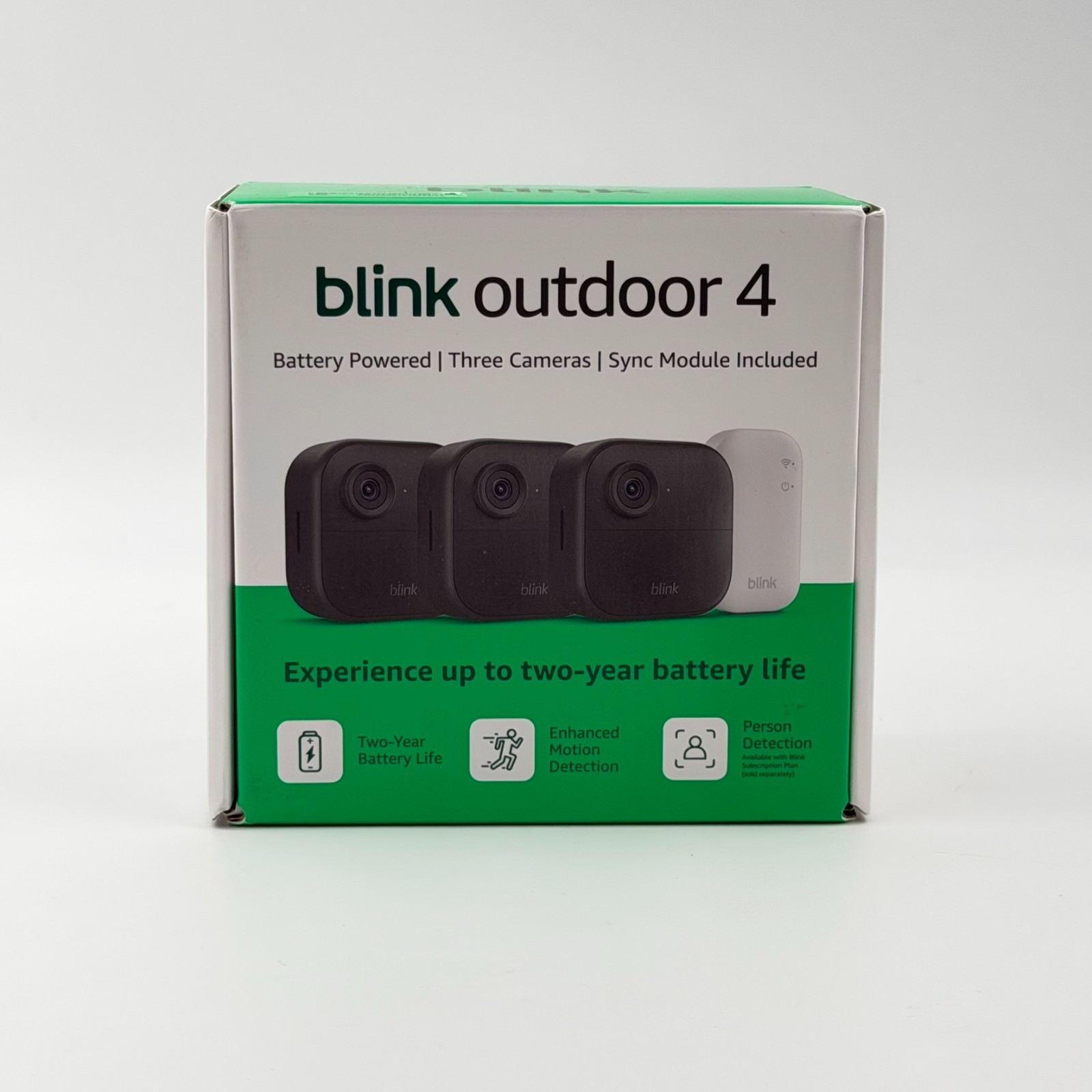 Blink Outdoor 4 1080p Wi-Fi 3-Camera Security System with Sync Module – Black Ne
