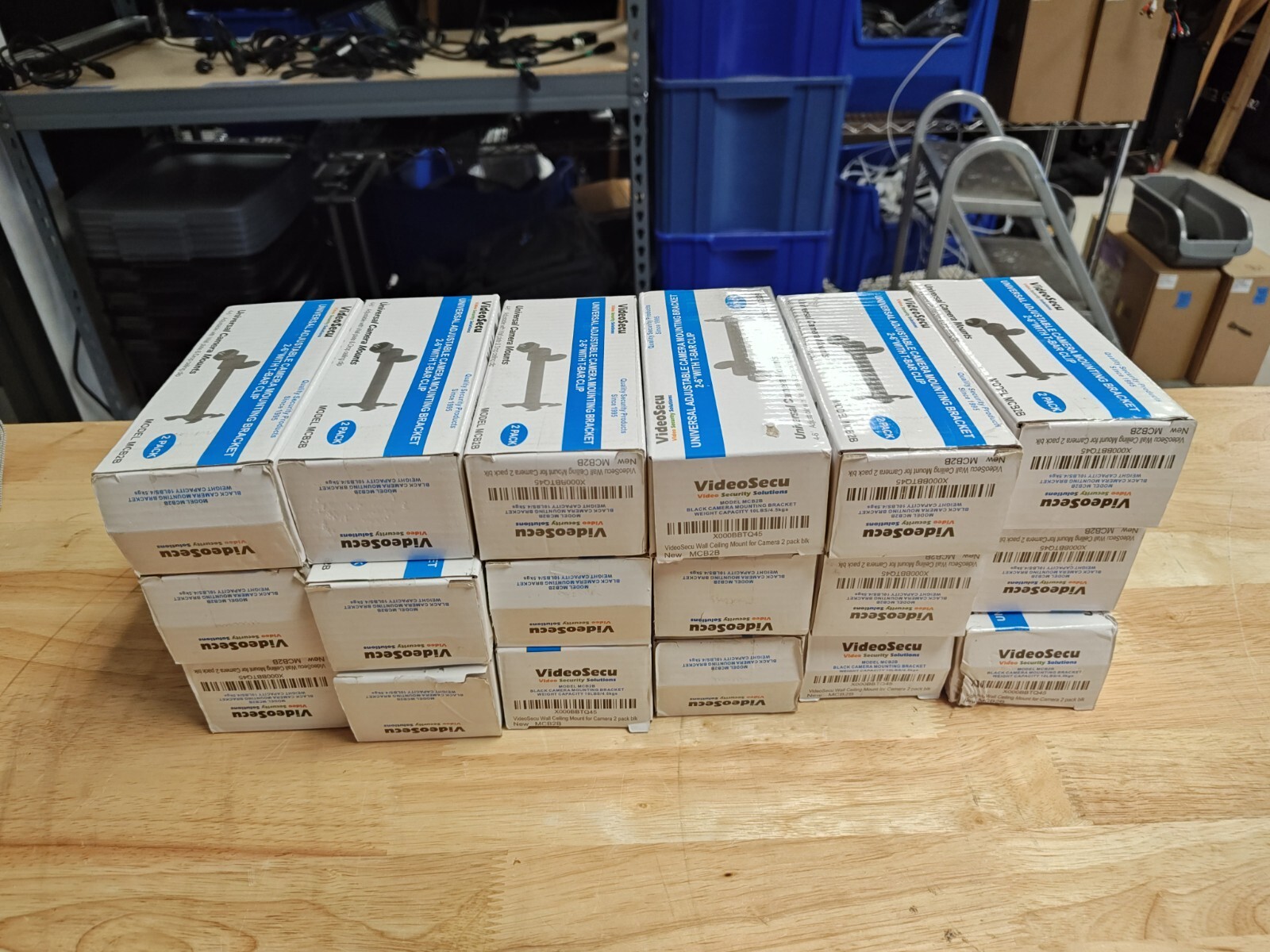 (Lot of 18) VideoSecu Camera Mounting Bracket 2-6″ with T-Bar Clip MCB2B
