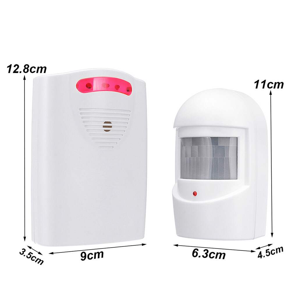Wireless PIR Motion Sensor System Driveway Garage Security Alarm Alert Indoor US