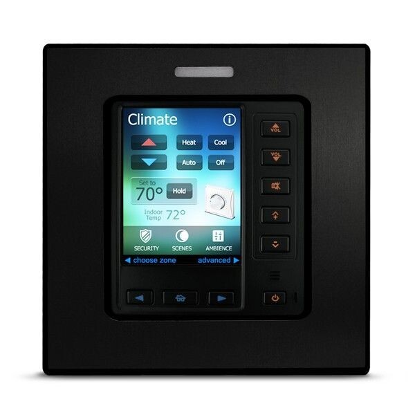 RTI RK3-V In-Wall Touchpanel Keypad, Black