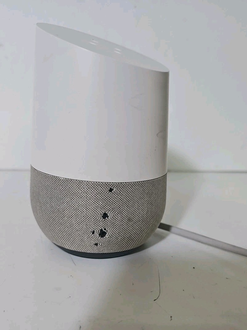 GOOGLE Home Smart Assistant Speaker 1st Generation White Slate. With Power Cord.