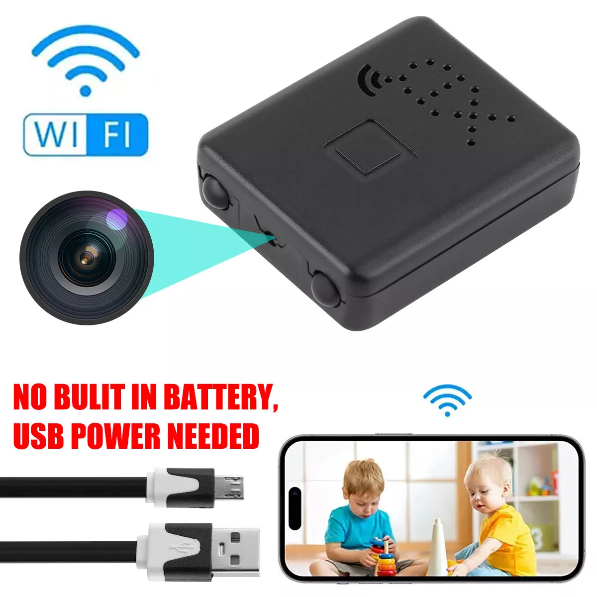 Mini Micro HD 1080P Camera Audio Video Recording Night Vision 1080P Security·