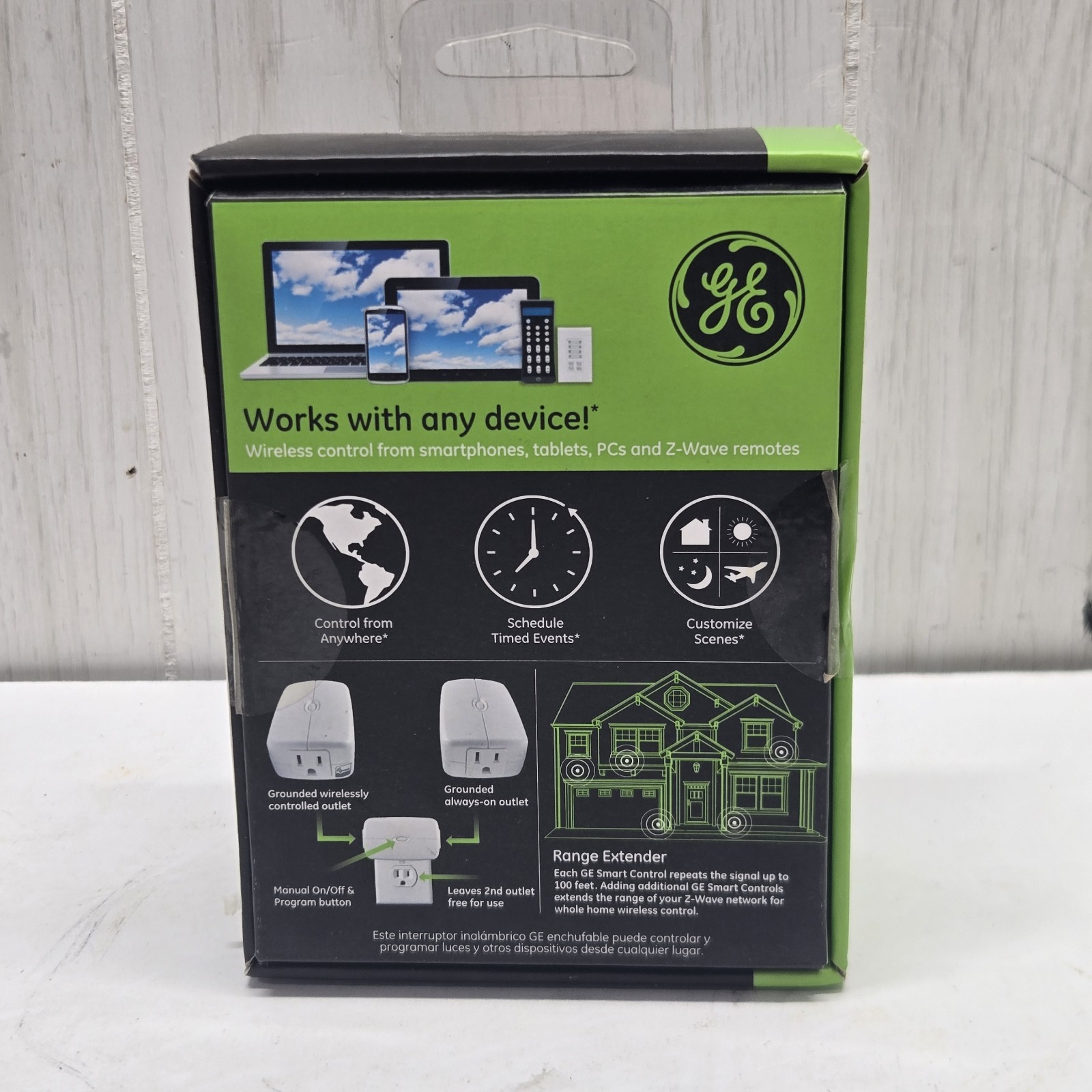 GE Z-Wave Wireless Smart Lighting Control Appliance Module 12718 On/Off Plug-in