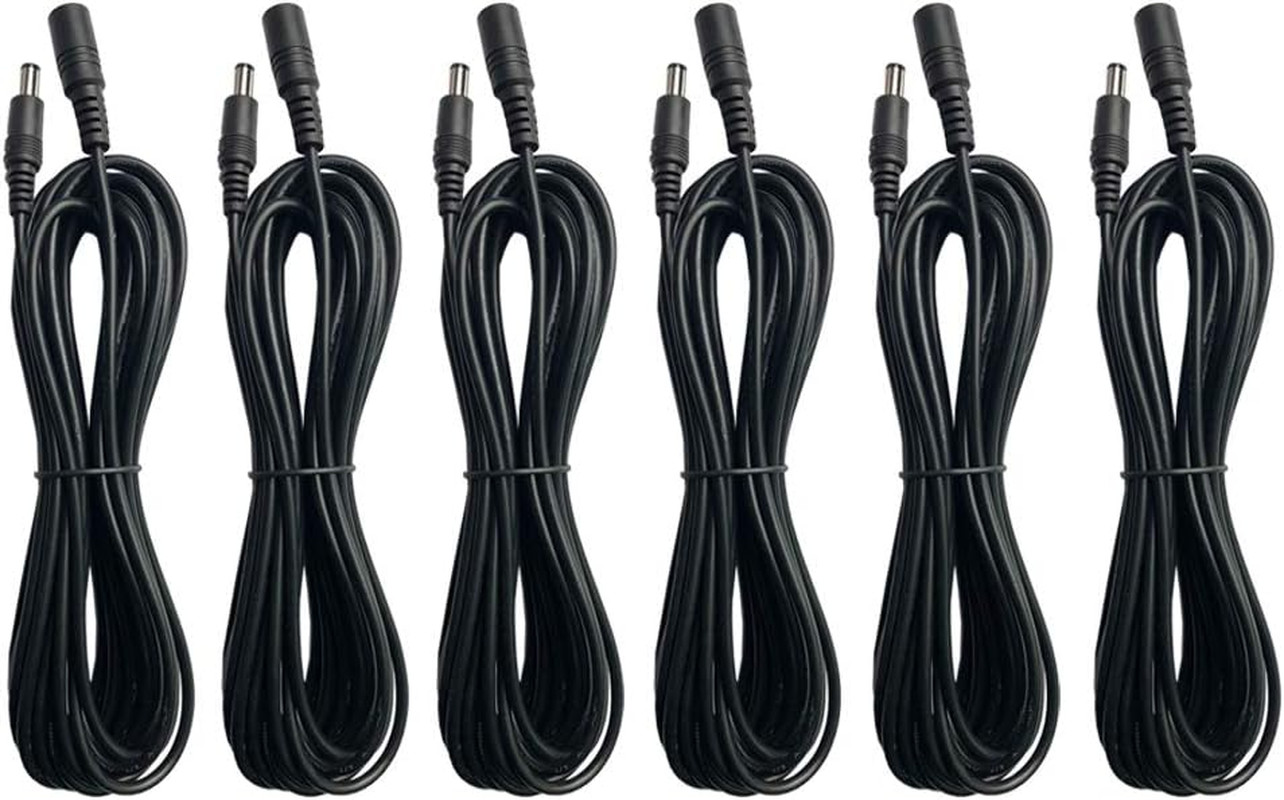 DC 12V Power Adapter Extension Cord Cable 6Ft 2.1Mm × 5.5Mm Male to Female Plug