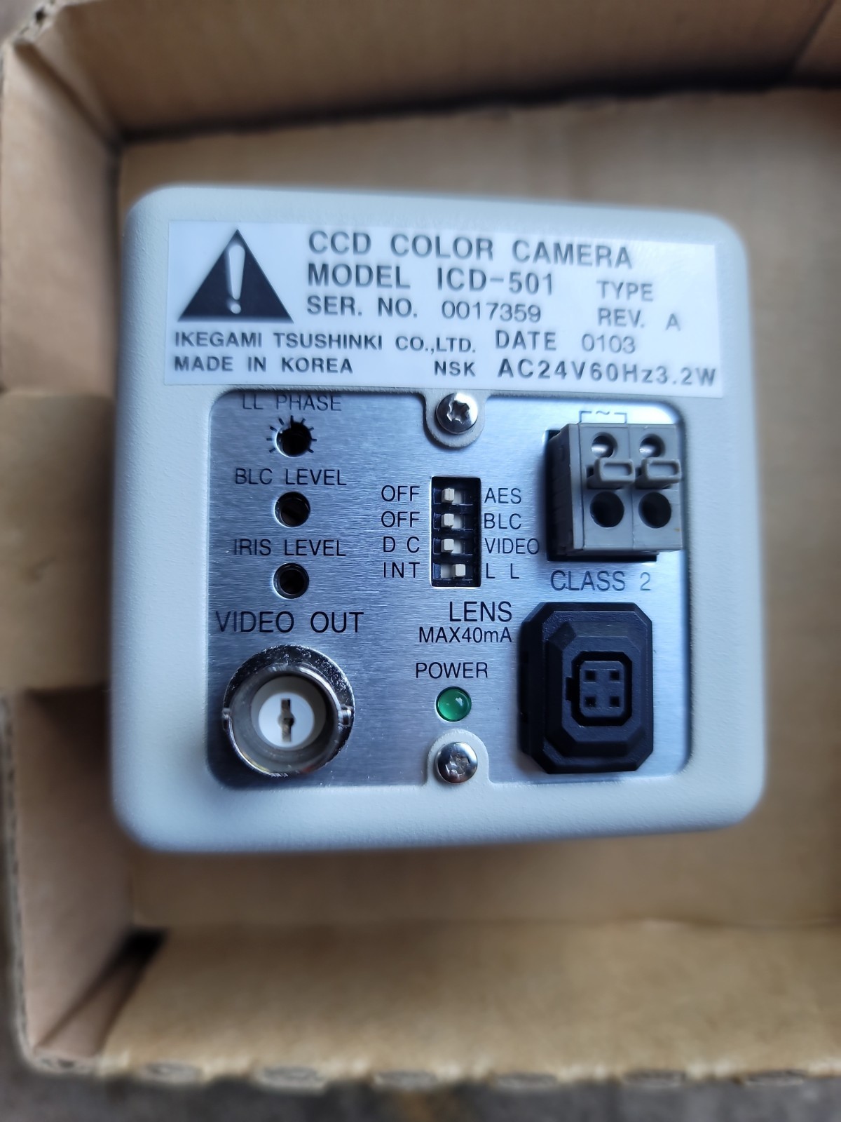 Ikegami CCD Color Camera ICD-501 Cube Camera NEW IN BOX