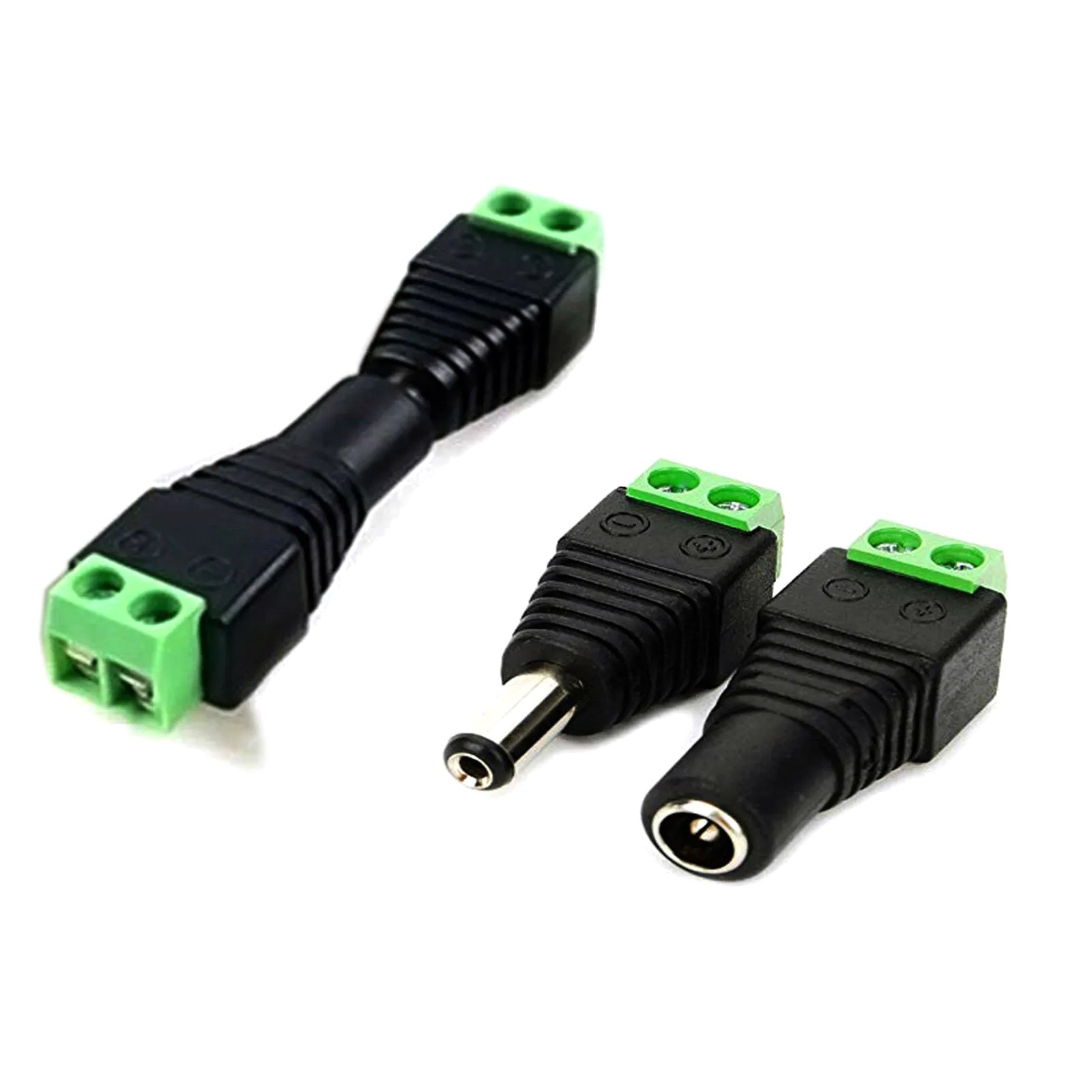 DC Power Plug Male Female Jack Connector 2.1 x 5.5mm Adapter CCTV Video 10PCS